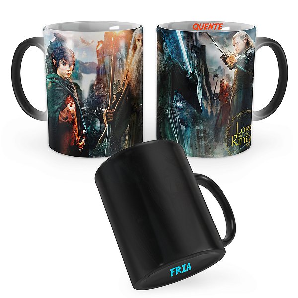 Caneca Mágica Senhor dos Aneis Hobbit