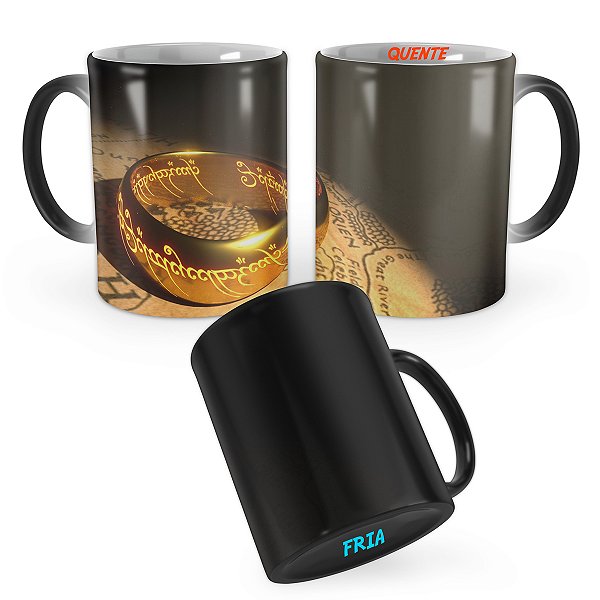 Caneca Mágica Senhor dos Aneis Anel de Sauron