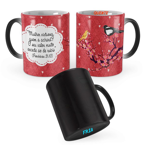 Caneca Mágica Presente Mulher Biblica