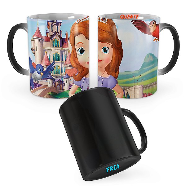 Caneca Mágica Princesinha Sofia Princesa Mod 3
