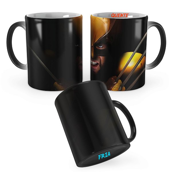 Caneca Mágica Wolverine Xmen Escuro