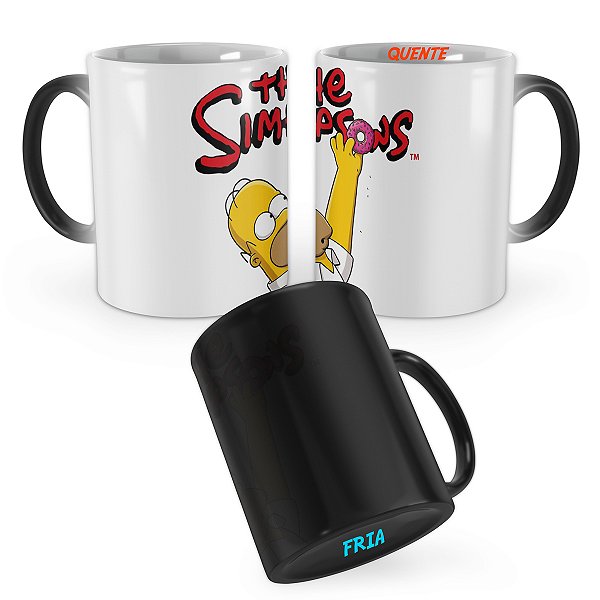 Caneca Mágica Simpson Logo Rosquinha Homer