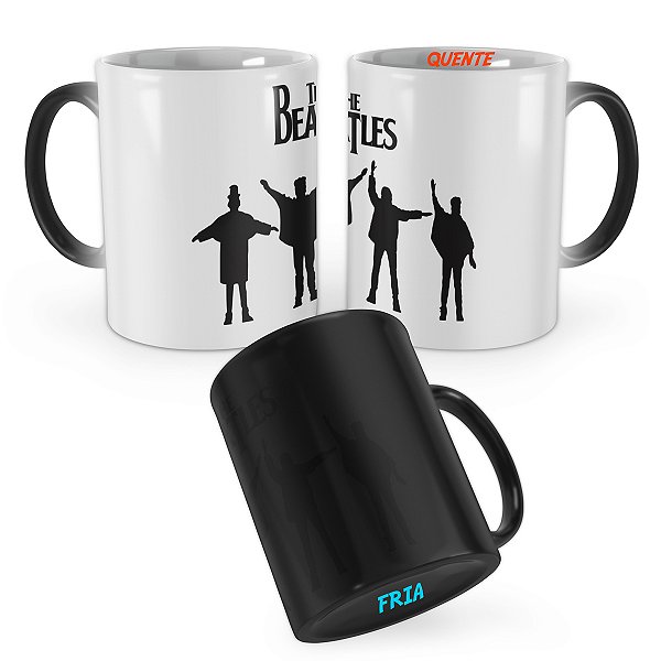 Caneca Mágica The Beatles Banda Silhuetas