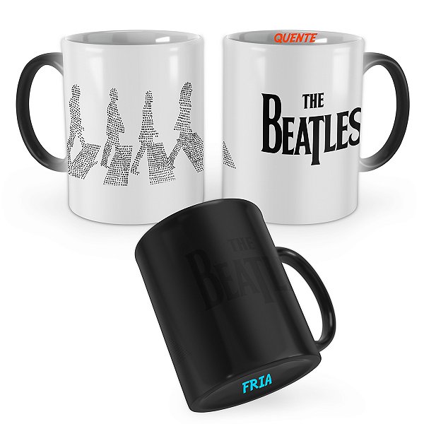 Caneca Mágica The Beatles Silhuetas Abbey Road