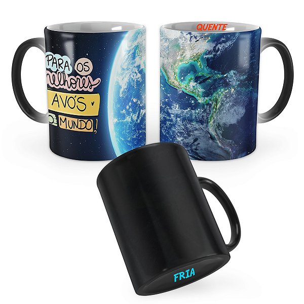 Caneca Mágica Presente Melhores Avós do Mundo