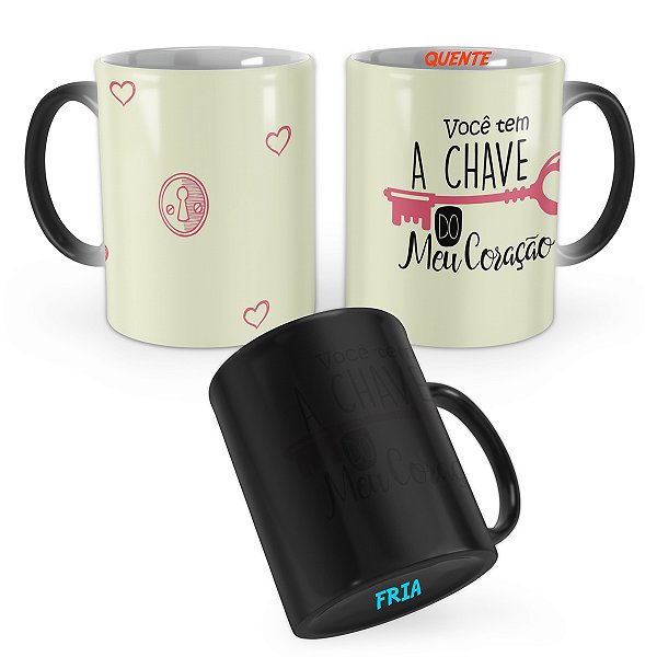 Caneca Mágica Namorados Você tem a Chave