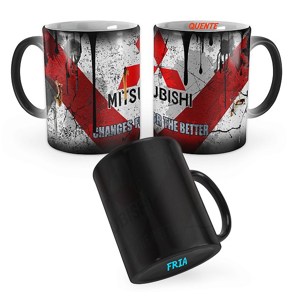 Caneca Mágica Mitsubishi Lata de Óleo