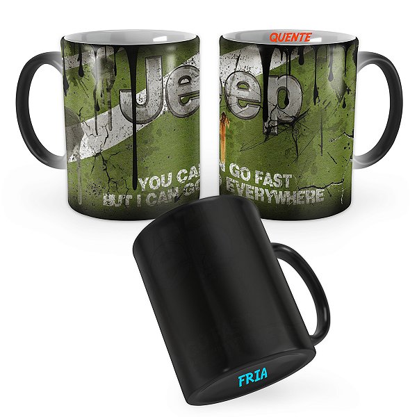 Caneca Mágica Jeep Lata de Óleo
