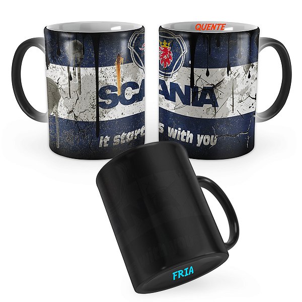 Caneca Mágica Scania Lata de Óleo