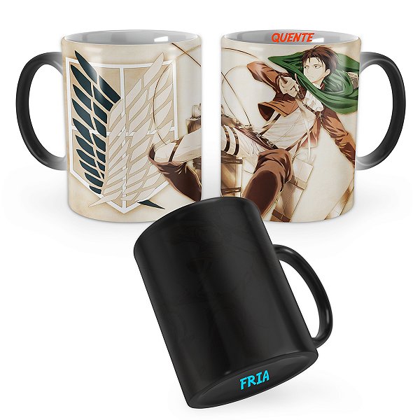 Caneca Mágica Attack on Titan Levi