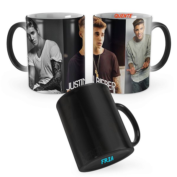 Caneca Mágica Justin Bieber Mod 2