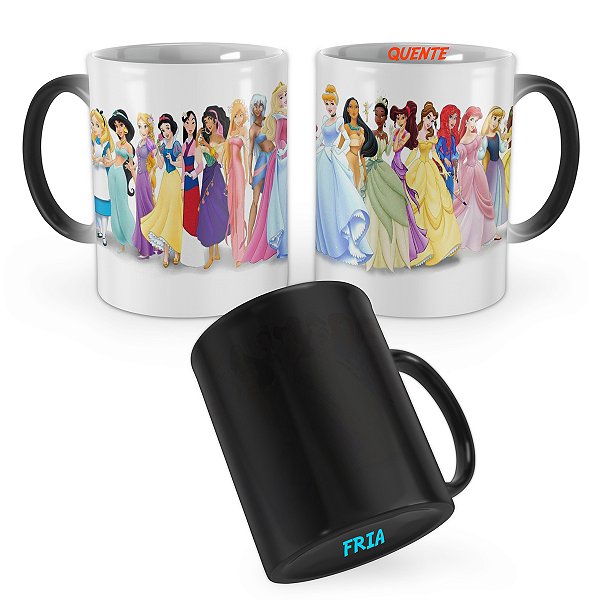 Caneca Mágica Princesas da Disney Mod 3