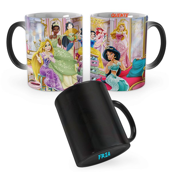 Caneca Mágica Princesas da Disney Mod 5