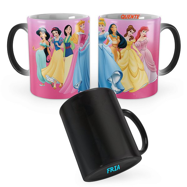 Caneca Mágica Princesas da Disney Mod 6