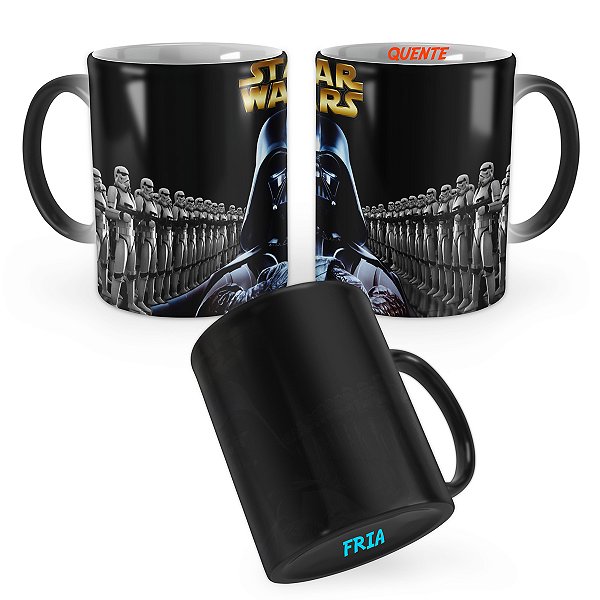 Caneca Mágica Star Wars Darth Vader Exército Trooper