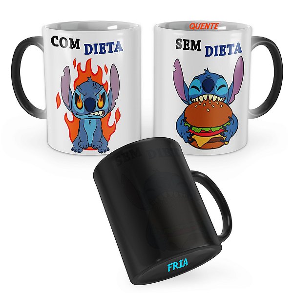 Caneca Mágica Lilo Stitch Com Dieta Sem Dieta