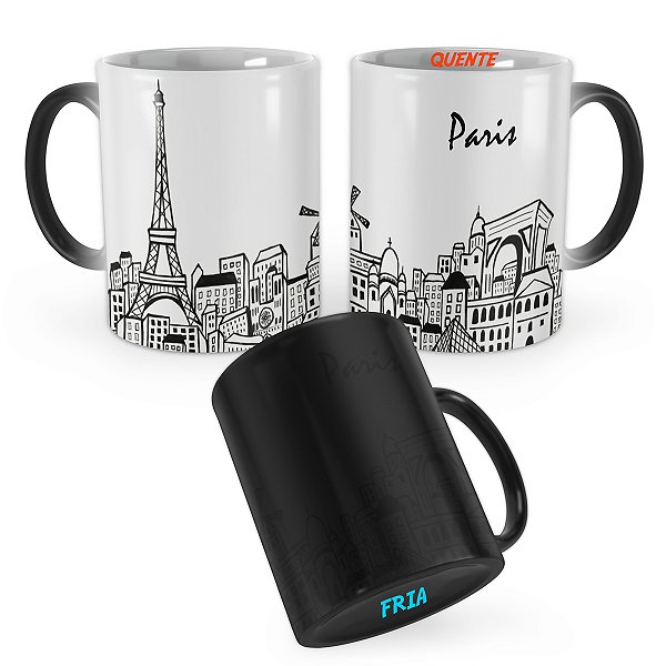 Caneca Mágica Lembrança Paris