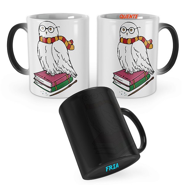 Caneca Mágica Harry Potter Coruja Edwiges