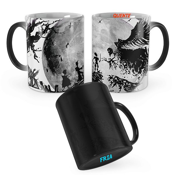 Caneca Mágica Harry Potter Criação Relíquias da Morte Mod 1