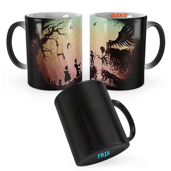 Caneca Mágica Harry Potter Criação Relíquias da Morte Mod 3