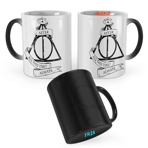 Caneca Mágica Harry Potter Relíquias da Morte Always