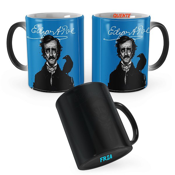 Caneca Mágica Edgar Allan Poe Mod 1