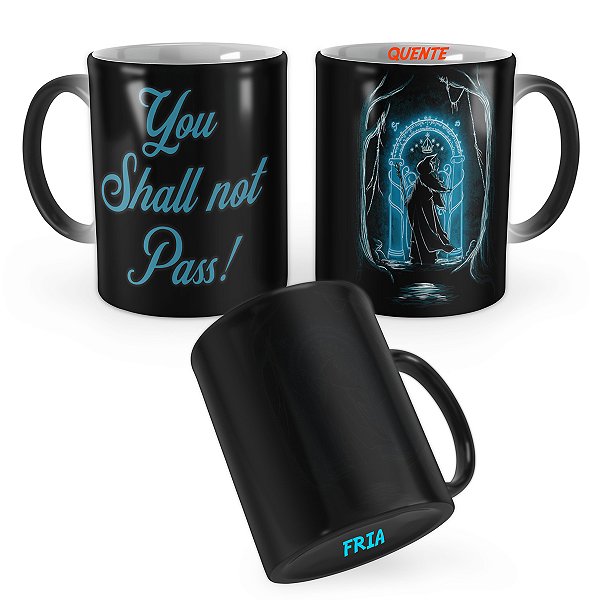 Caneca Mágica O senhor dos Anéis Portão de Moria Mod 3