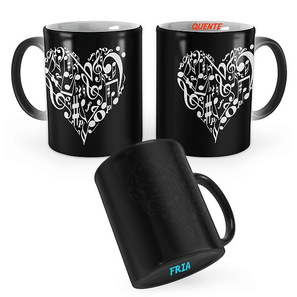 Caneca Mágica Símbolos Musicais Mod 4