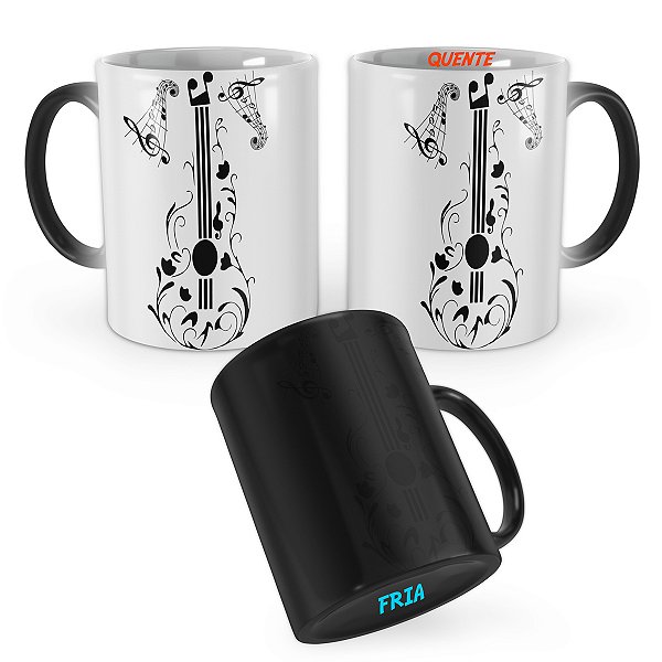 Caneca Mágica Símbolos Musicais Mod 9