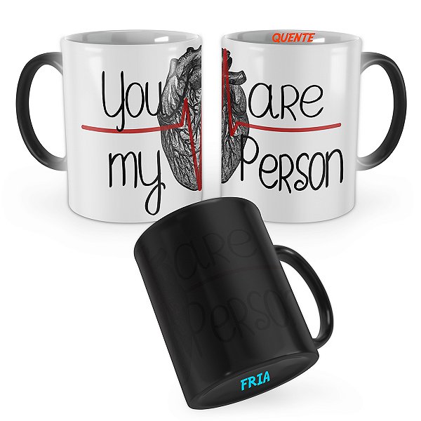Caneca Mágica Greys Anatomy Bilhete Derek