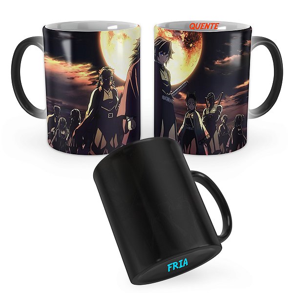 Caneca Mágica Demon Slayer Pilares Hashira Kimetsu no Yaiba Mod 2