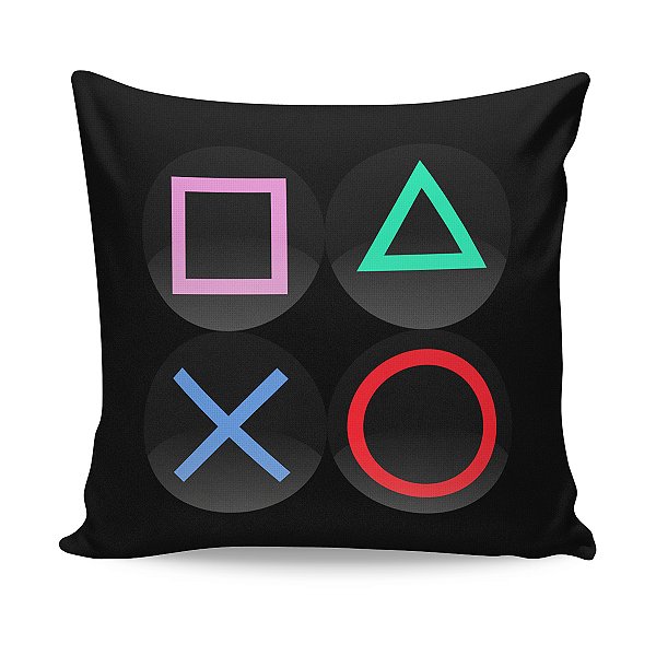 Almofada Playstation Controle Gamer Botões