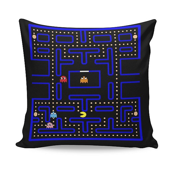 Almofada Pac Man Clássico Labirinto