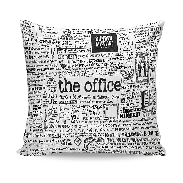 Almofada The Office Citações Frases