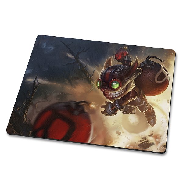 MousePad Ziggs League of Legends Lol Grande Profissional