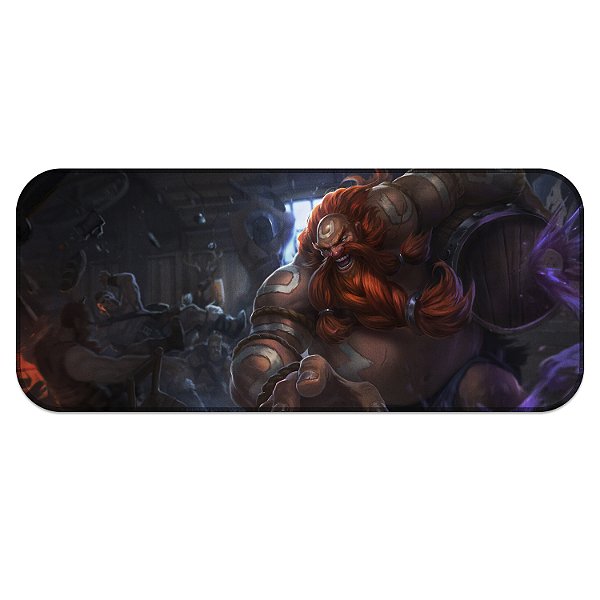 Tapete MousePad Gragas League of Legends Lol Grande Profissional