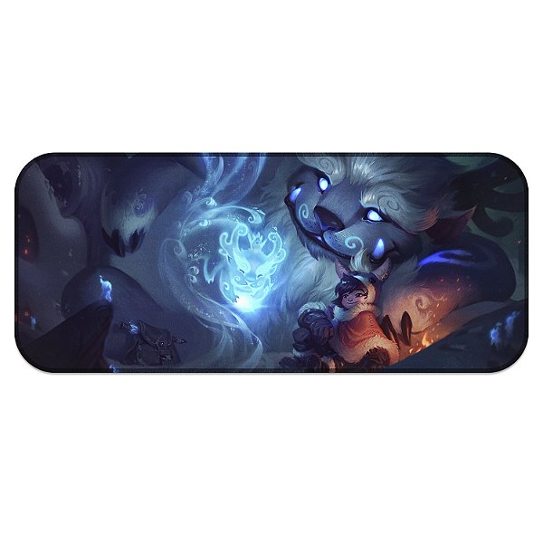 Tapete MousePad Nunu e Willump League of Legends Lol Grande Profissional