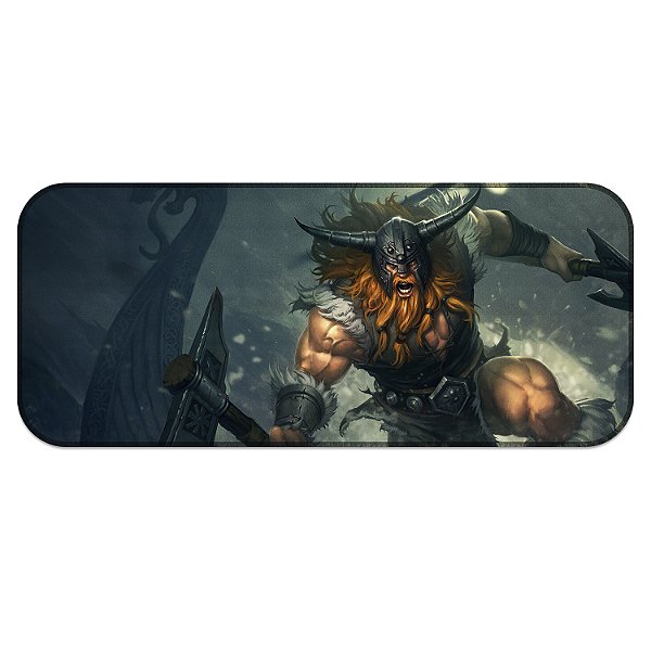 Tapete MousePad Olaf League of Legends Lol Grande Profissional