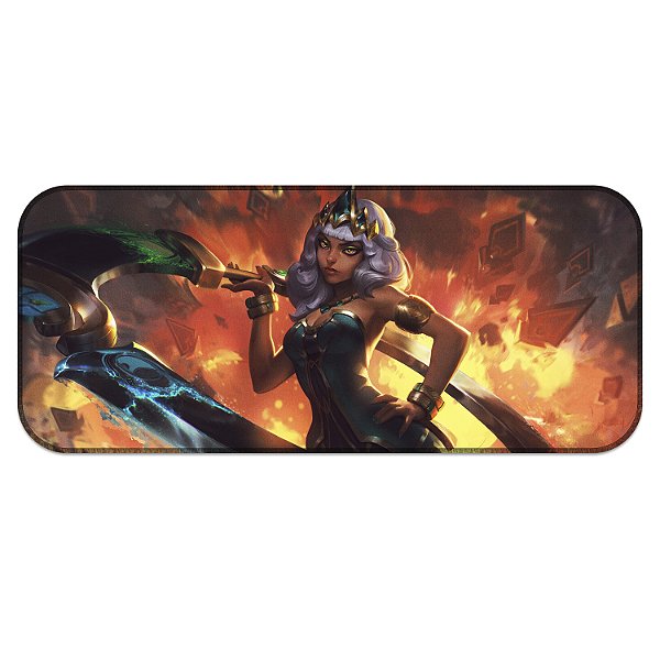 Tapete MousePad Qiyana League of Legends Lol Grande Profissional