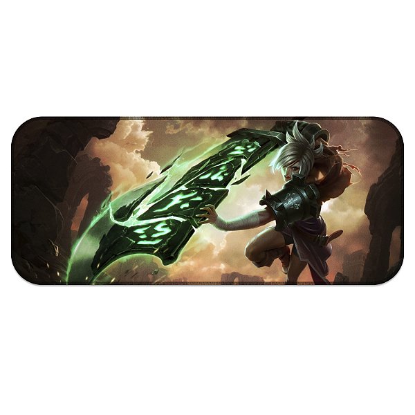 Tapete MousePad Riven League of Legends Lol Grande Profissional