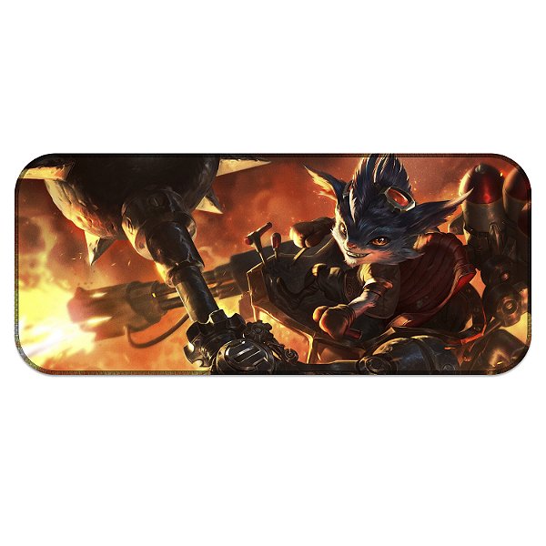 Tapete MousePad Rumble League of Legends Lol Grande Profissional