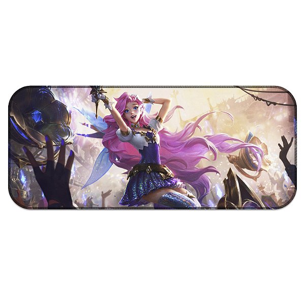 Tapete MousePad Seraphine League of Legends Lol Grande Profissional