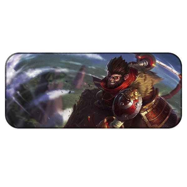 Tapete MousePad Wukong League of Legends Lol Grande Profissional