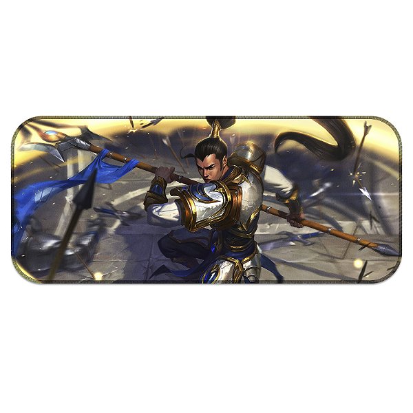 Tapete MousePad Xin Zhao League of Legends Lol Grande Profissional