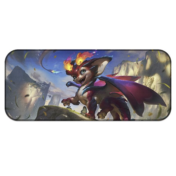Tapete MousePad Smolder League of Legends Lol Grande Profissional