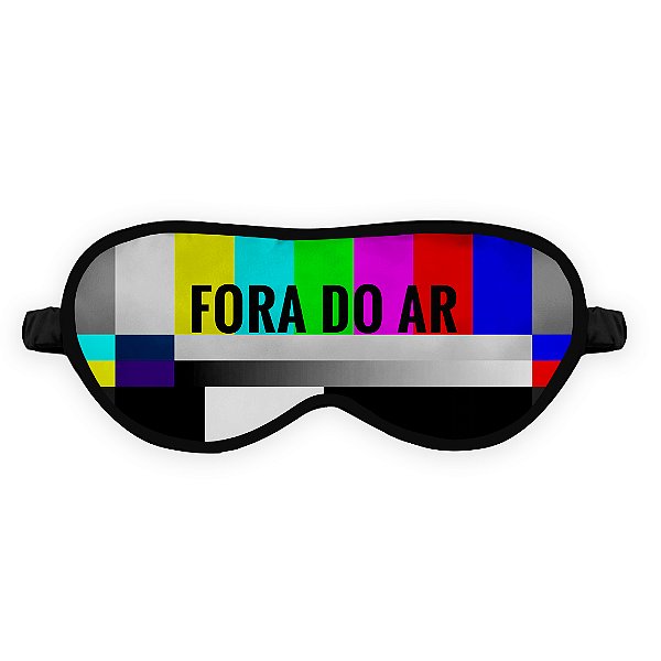 Máscara de Dormir Fora do Ar Geek Nerd Tapa Olho