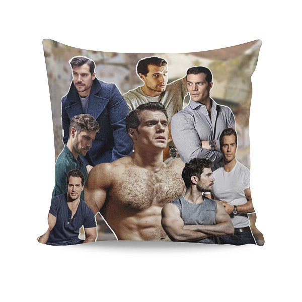 Almofada Henry Cavill Colagem Fotos M04