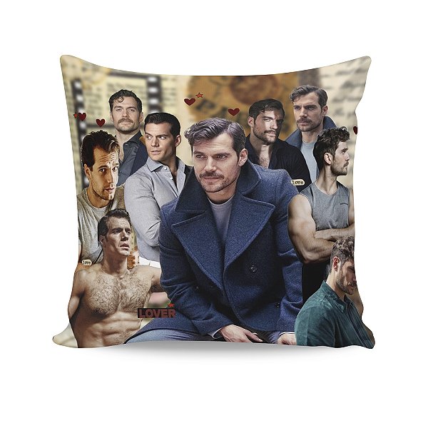 Almofada Henry Cavill Colagem Fotos M05