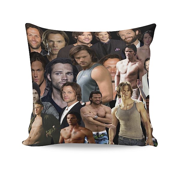 Almofada Jared Padalecki Sam Supernatural Colagem Fotos M03