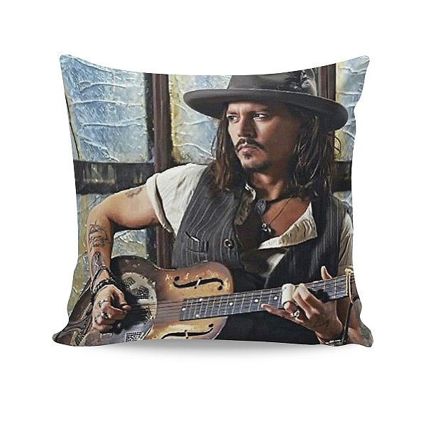 Almofada Johnny Depp Foto Violão